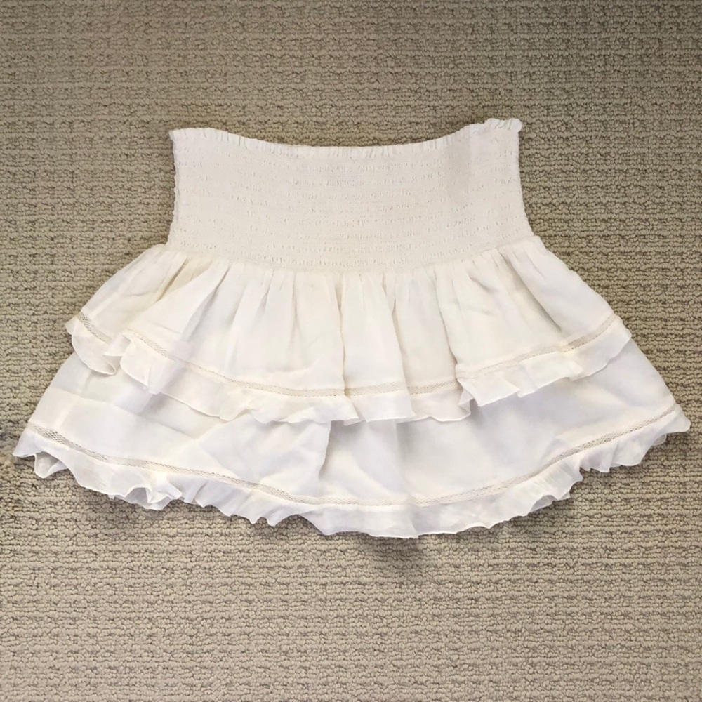 Isabel Marant Etoile Connie Smocked Tiered Skirt